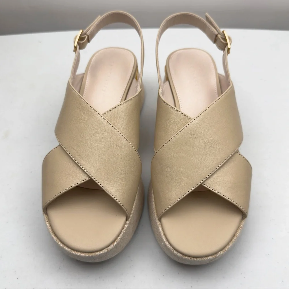 NIB Sanctuary Women's Allsmiles Slip-On Slingback Espadrille Platform Sandal 7M